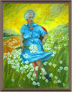 Lucy in the Field with Flowers, one exhibit at the Museum of Bad Art