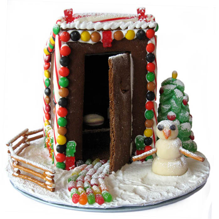 Gingerbread Outhouse