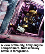 inside the engine compartment