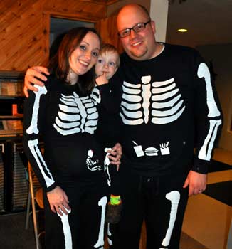 pregnant skeleton costume