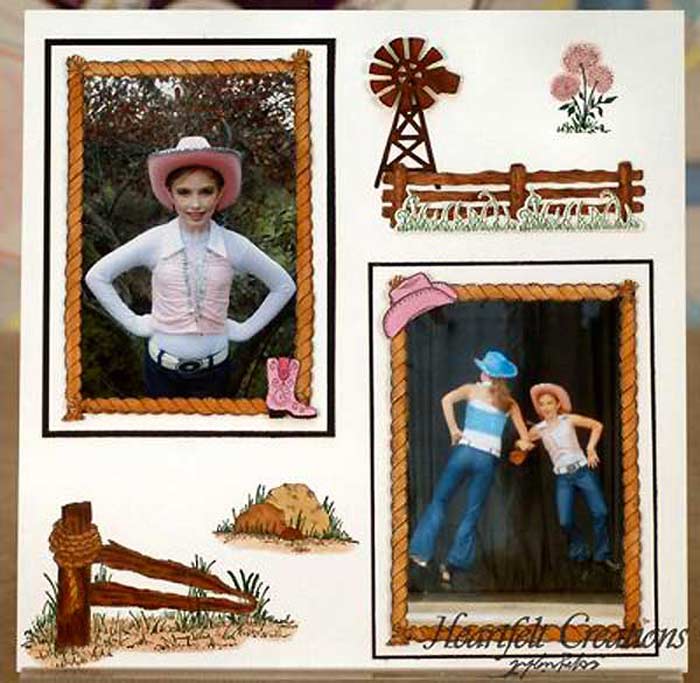 Western Scrapbook theme for boys