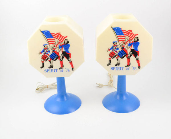 Retro USA Bicentennial Spirit of 1776 Lamps