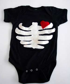 DIY Skeleton Onesie