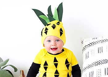 Spy DIY Pineapple kids costume