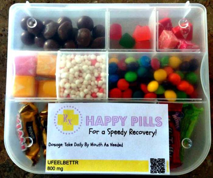 happy pills container