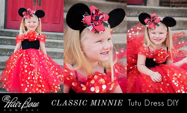 Minnie Mouse Fully Embellished=Gown