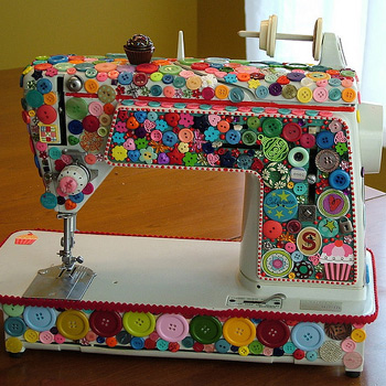 Decorated Sewing Machine
