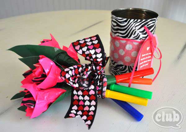 Duct Tape Bouquet of Roses