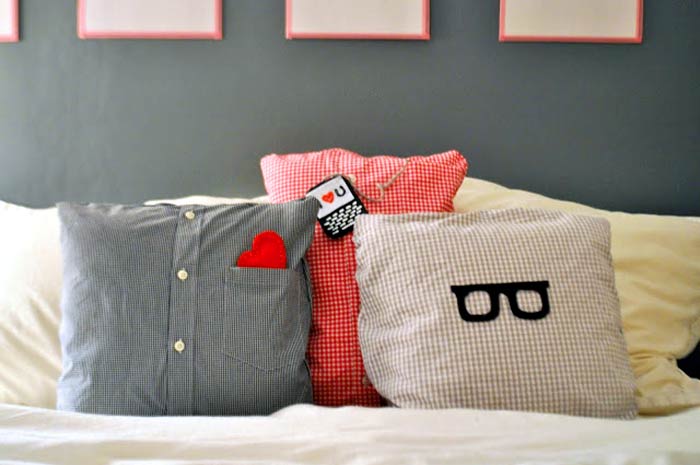 DIY Pillow Using Old-Shirt