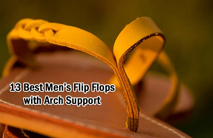 mens slip on sandals with arch support