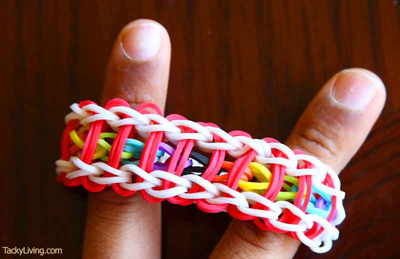 rainbow ladder bracelet