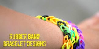 rubber band bracelet designs