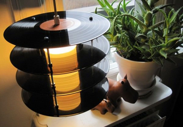 Vinyl Records Lamp
