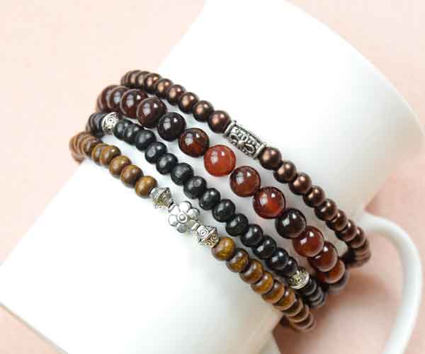 Multistrand Cool Beaded Bracelets For Men Multistrand Cool Beaded Bracelets For Men